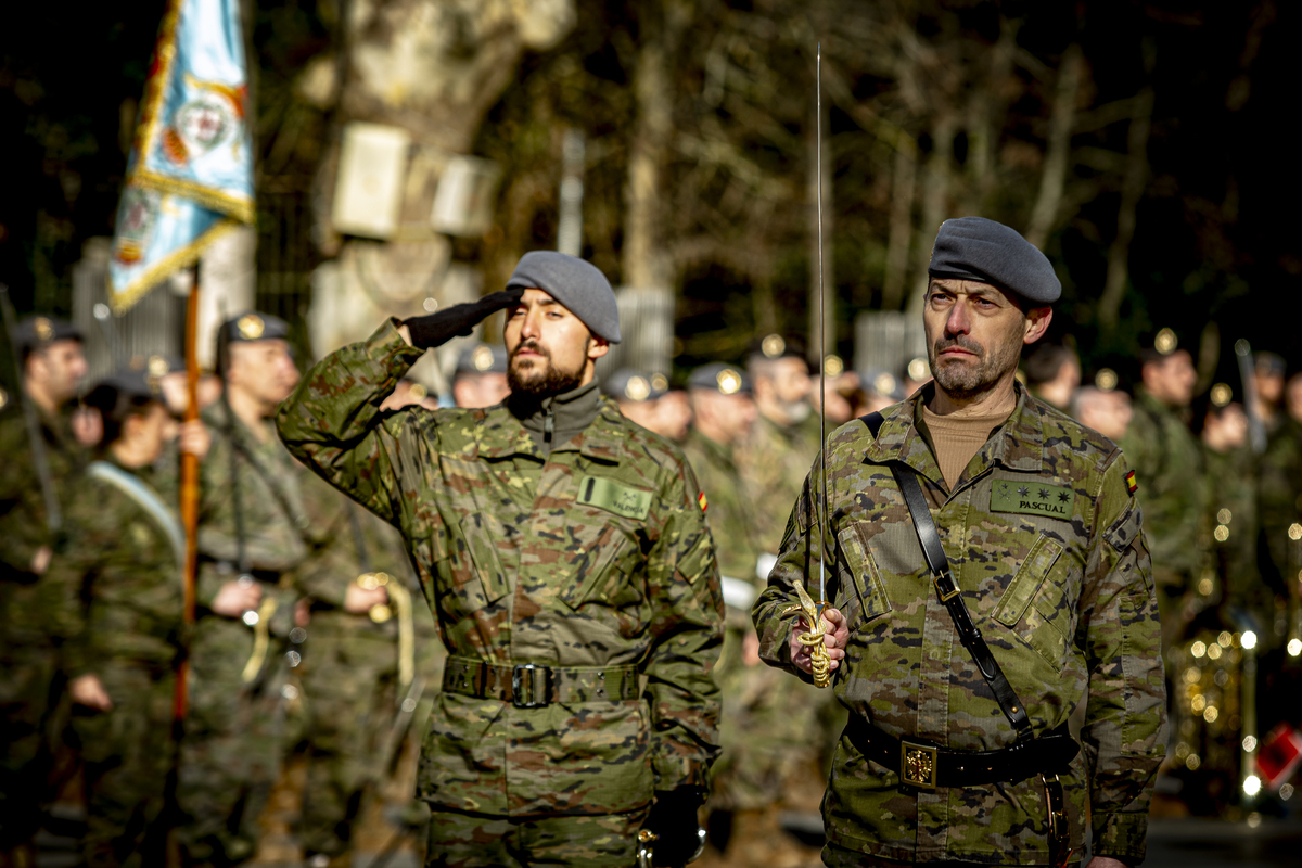 Ensayos del desfile del 375 aniversario del regimiento Farnesio del ejército de Tierra al que acudirá el Rey Felipe VI   / JONATHAN TAJES