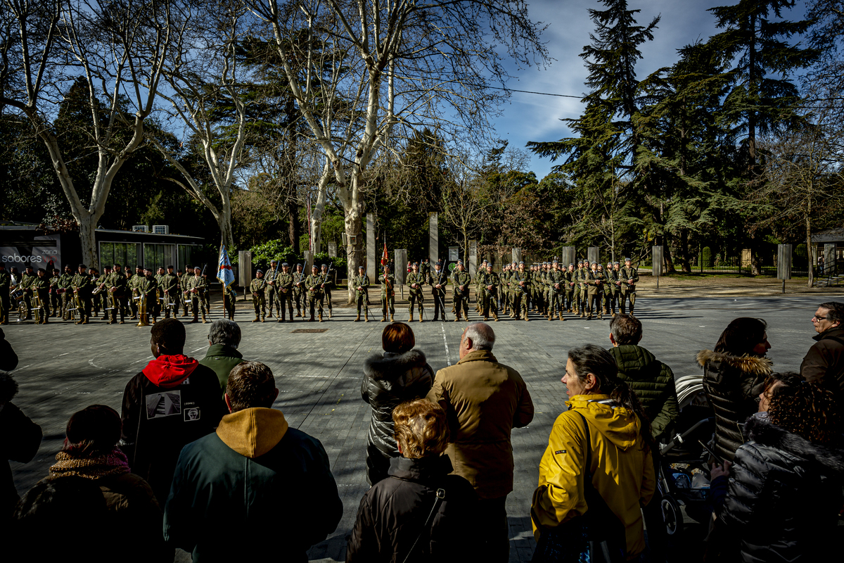 Ensayos del desfile del 375 aniversario del regimiento Farnesio del ejército de Tierra al que acudirá el Rey Felipe VI   / JONATHAN TAJES