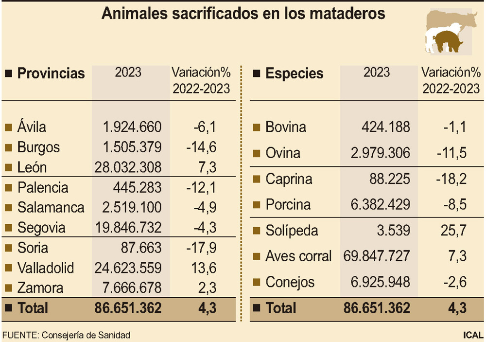 Las carnes de caballo y aves de corral tiran de la producción