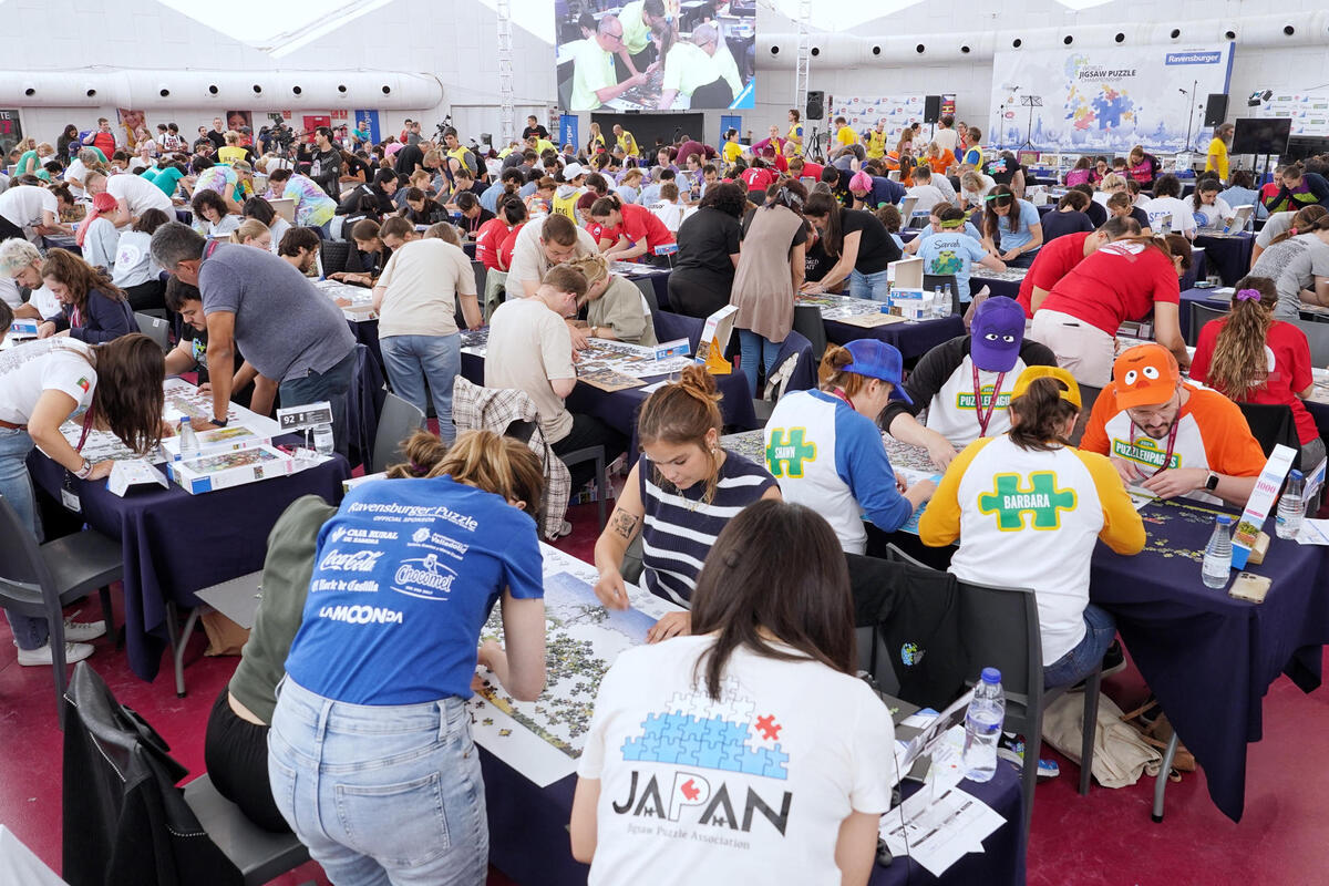 Imágenes del sábado del Campeonato del Mundo de Puzzles.  / EFE