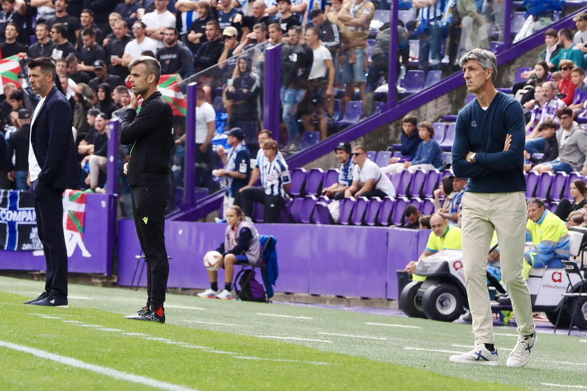 Imágenes del Real Valladolid-Real Sociedad.  / EFE