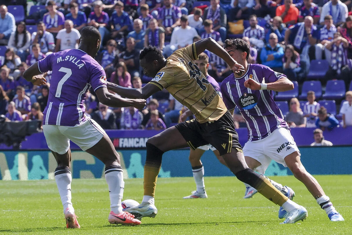 Imágenes del Real Valladolid-Real Sociedad.  / EFE