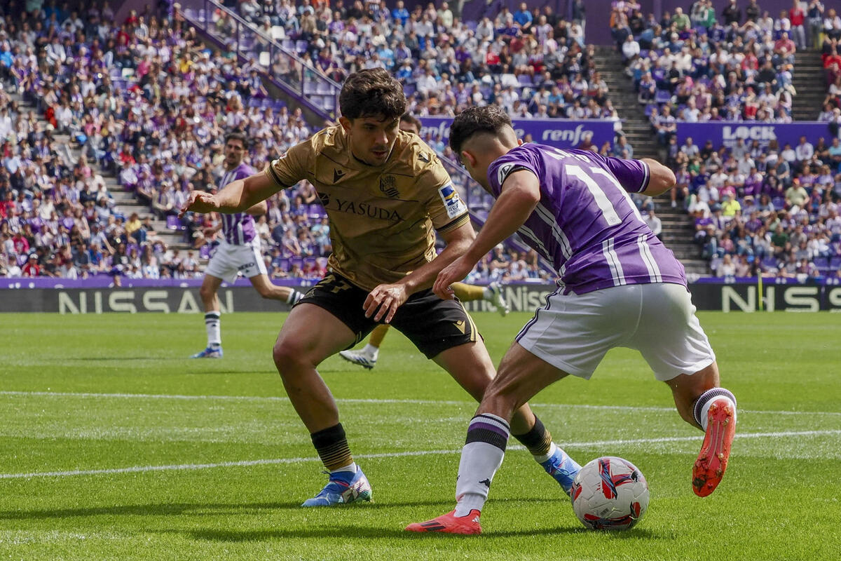 Imágenes del Real Valladolid-Real Sociedad.  / EFE