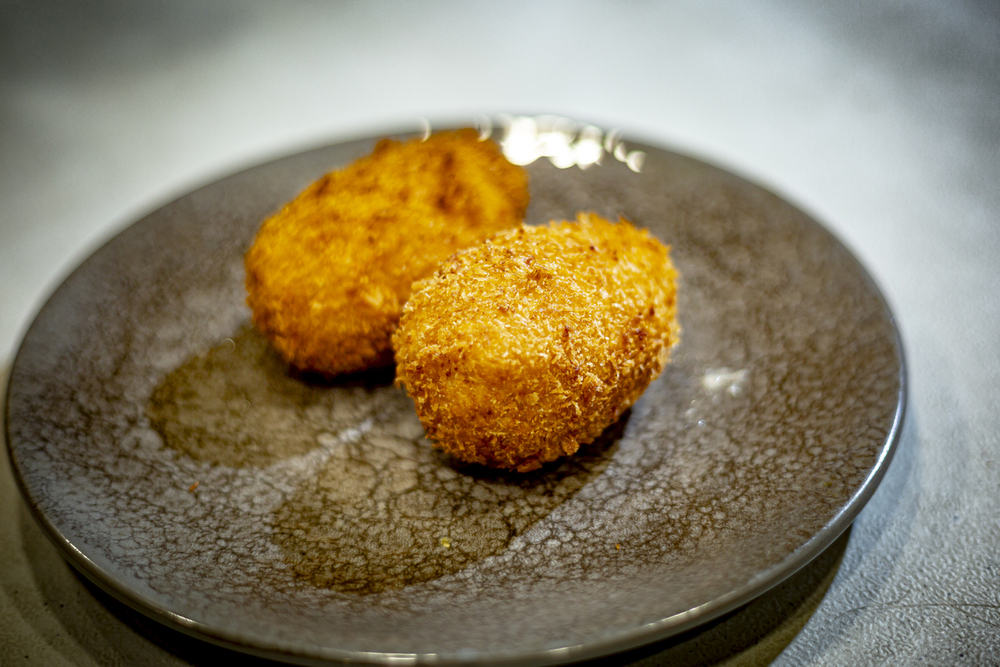 Croquetas en el restaurante Las Cabañas.