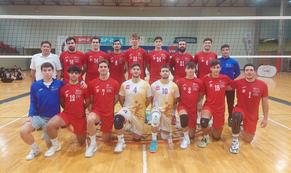 Imagen de la presente temporada del Universidad de Valladolid-Valladolid Club de Voleibol, que milita esta campaña en la Primera Nacional.