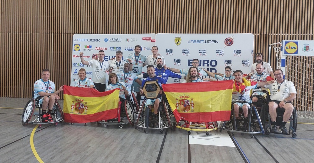 Cuatro jugadores de Inclusport, campeones del Euro Hand 4 All