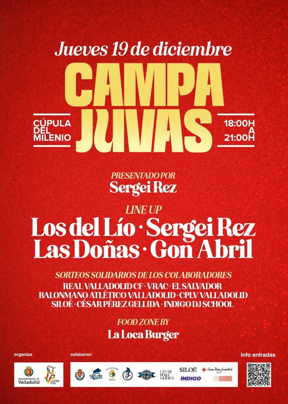 Cartel de 'Campajuvas'.