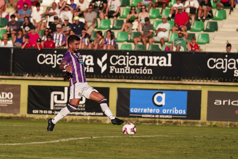 Último partido de Monchu con la camiseta del Real Valladolid.