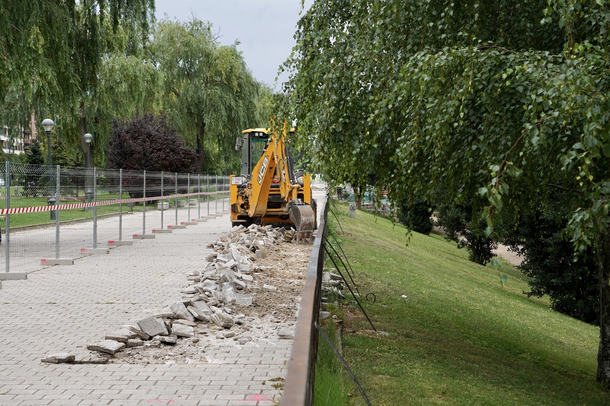 Obras del carril bici del paseo de Isabel la Católica  / MIRIAM CHACÓN / ICAL