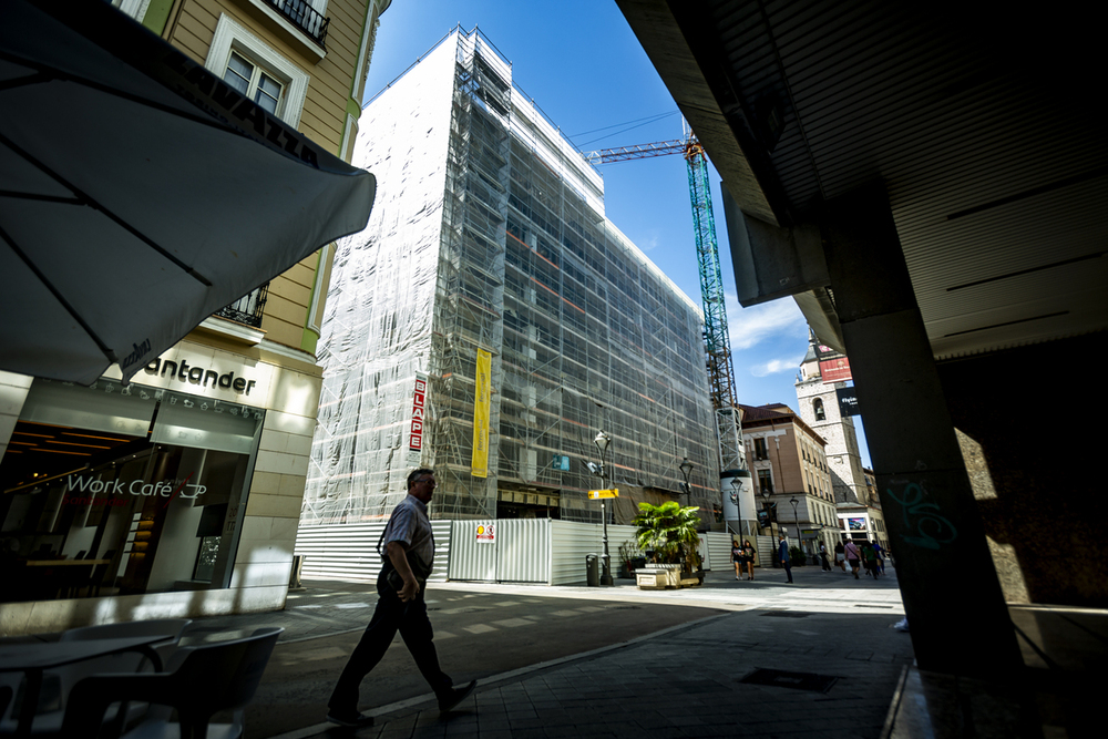 Imagen de archivo de las obras en el antiguo El Corte Inglés de Constitución.