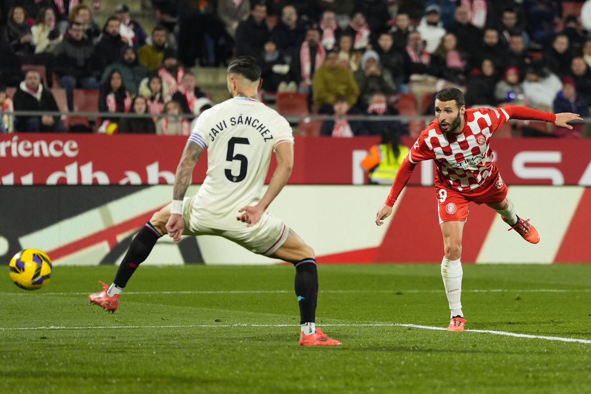 Imagen del Girona-Real Valladolid.