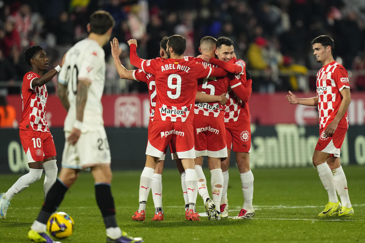 Imagen del Girona-Real Valladolid.  / EFE