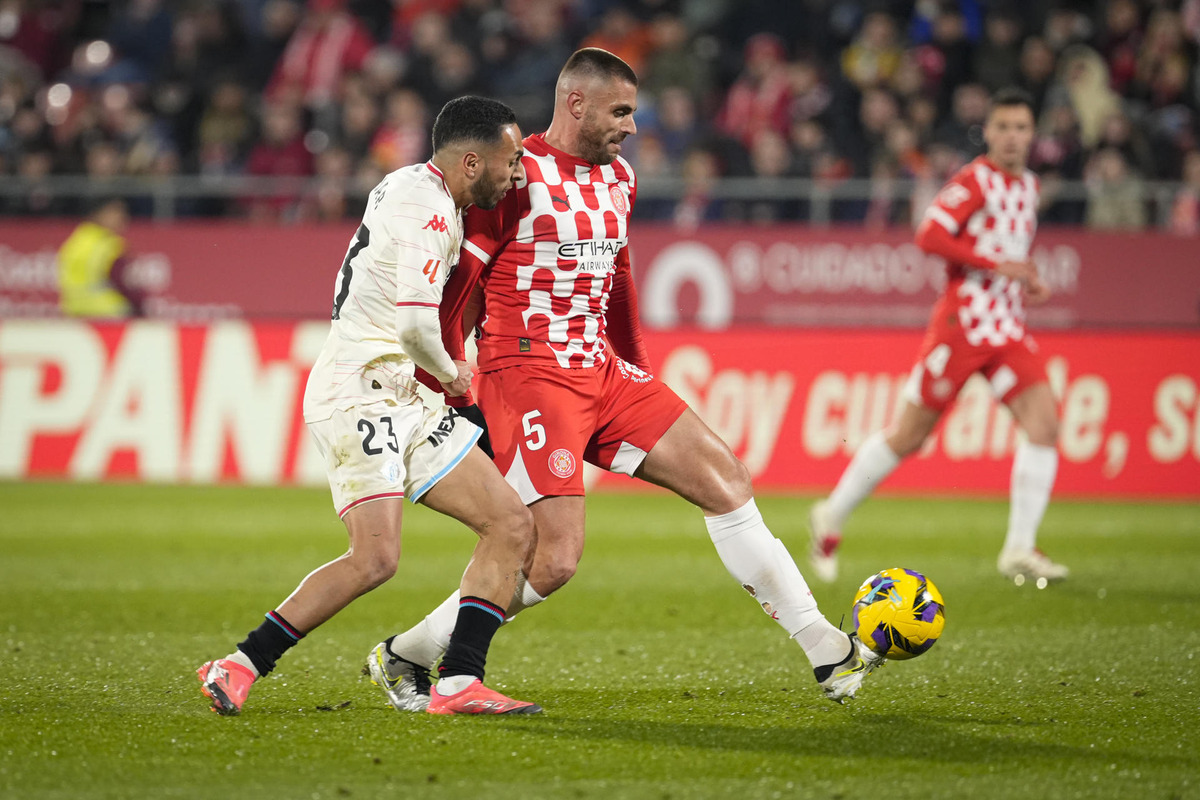 Imagen del Girona-Real Valladolid.  / EFE