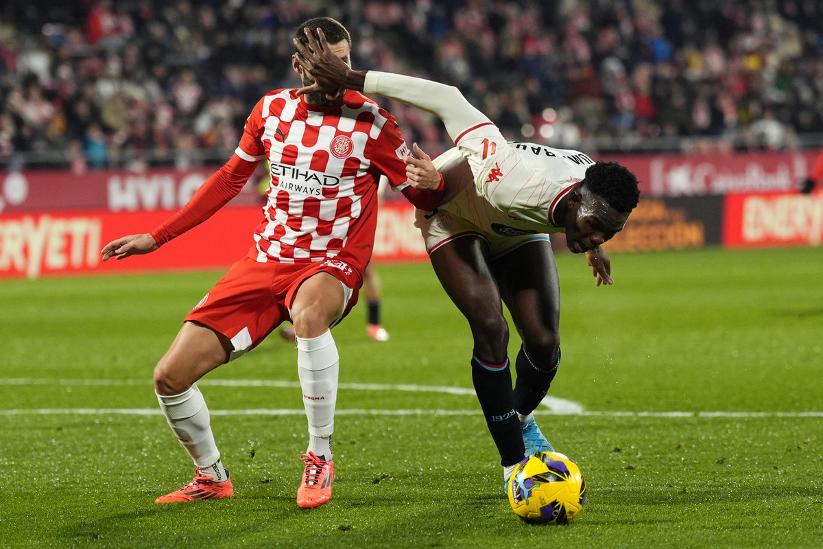 Imagen del Girona-Real Valladolid.  / EFE