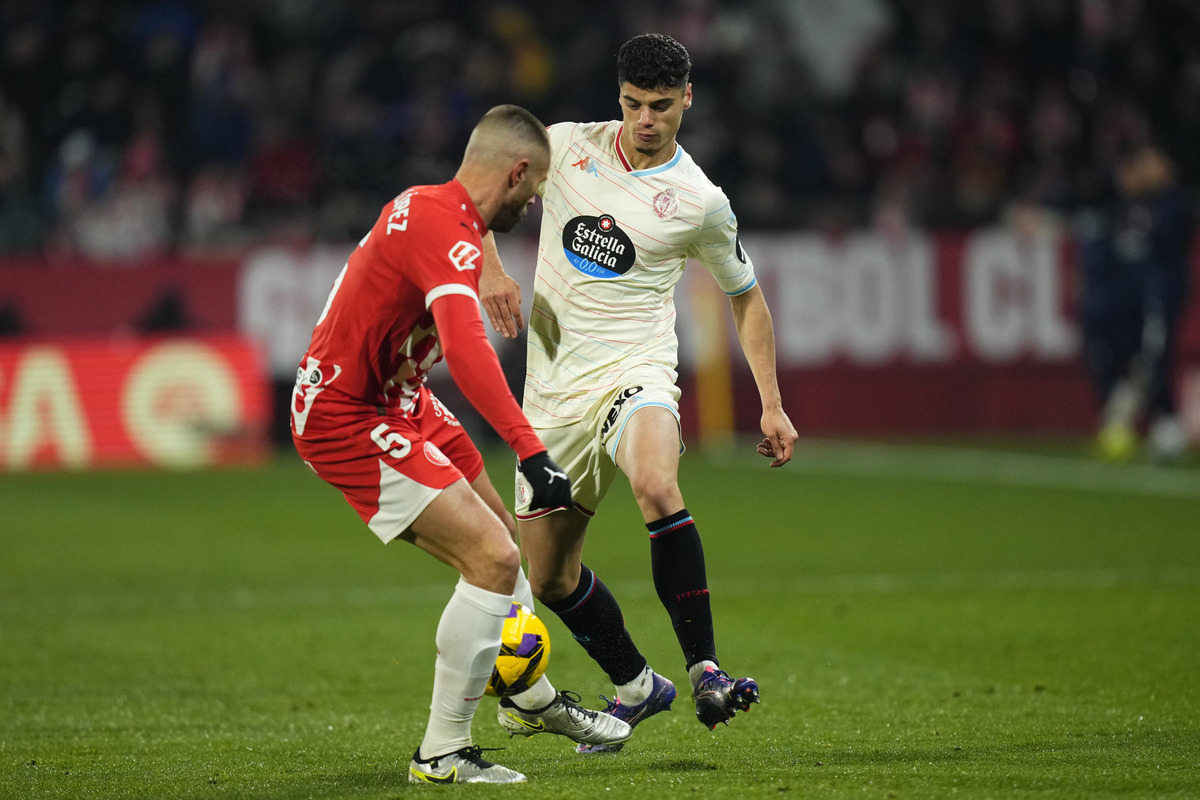 Imagen del Girona-Real Valladolid.  / EFE