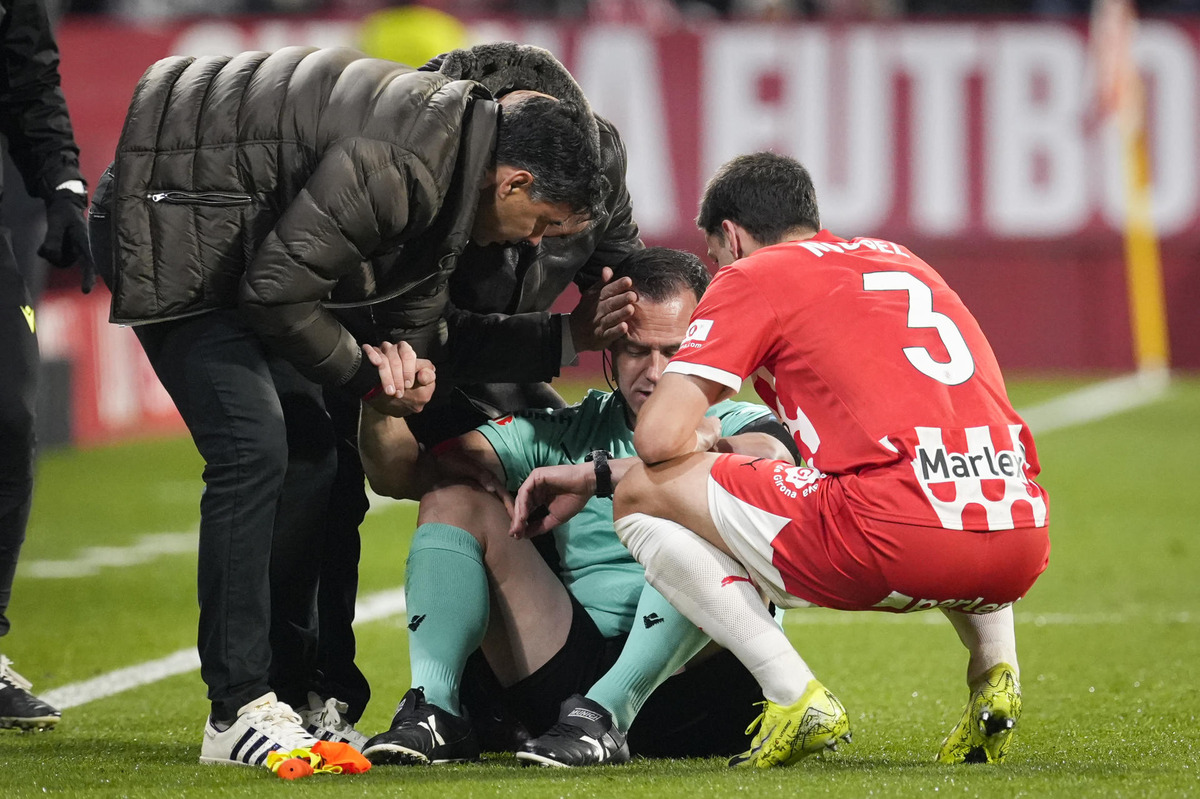 Imagen del Girona-Real Valladolid.  / EFE