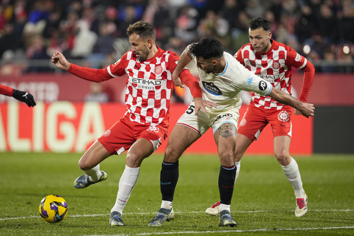 Imagen del Girona-Real Valladolid.  / EFE