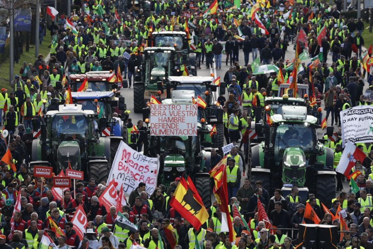 Marcha de agricultores en Madrid  / El Día de Valladolid