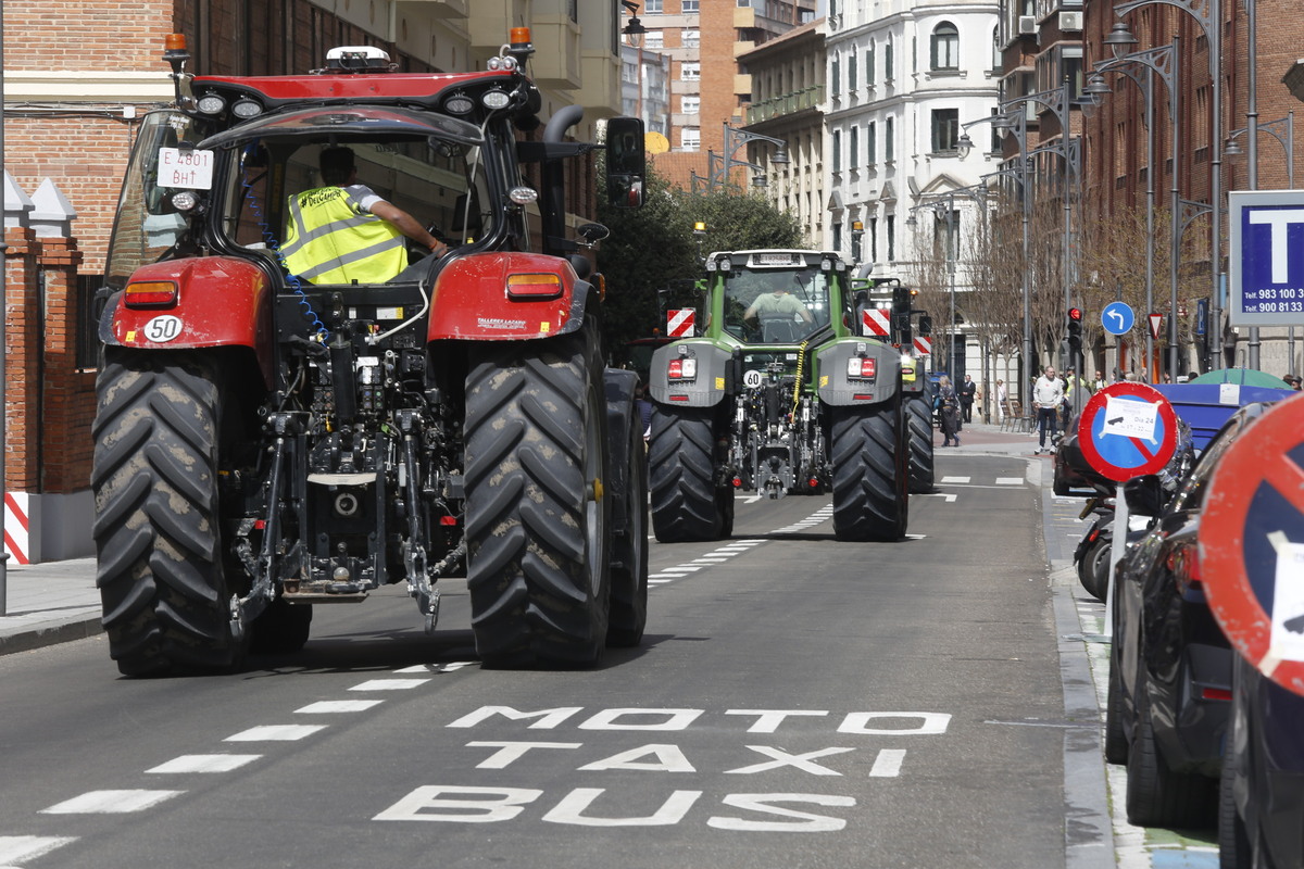 Tractorada y manifestación en protesta contra la gestión de la CHD  / JONATHAN TAJES