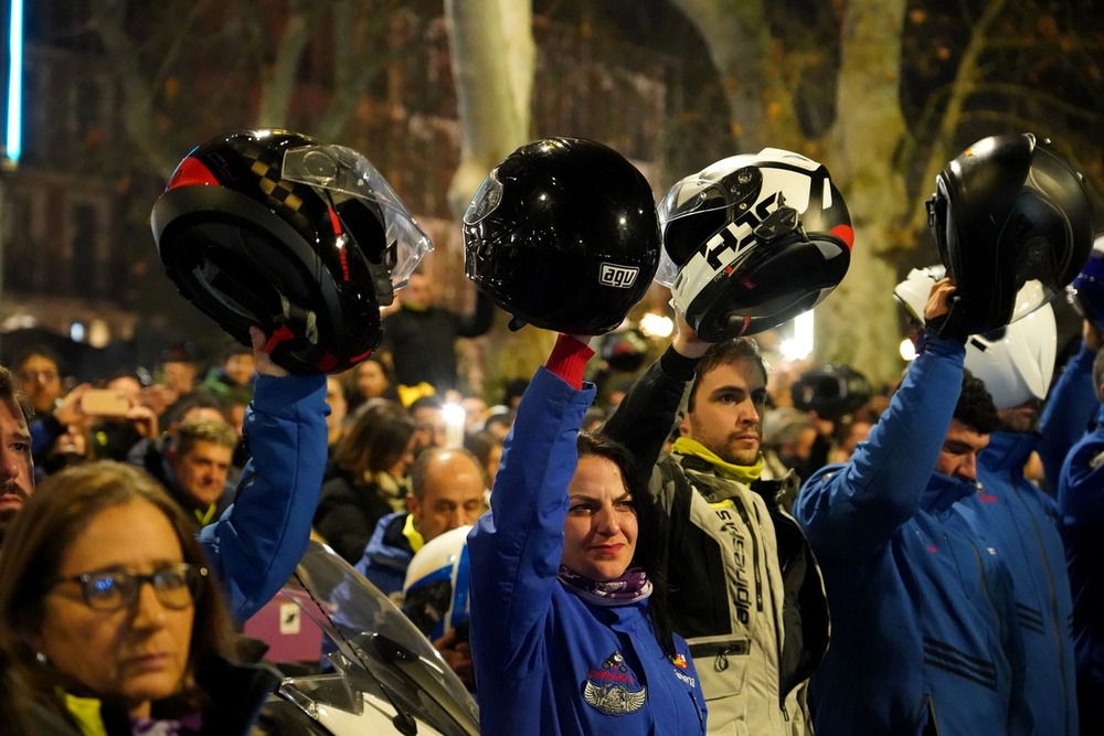 Desfile de antorchas. 