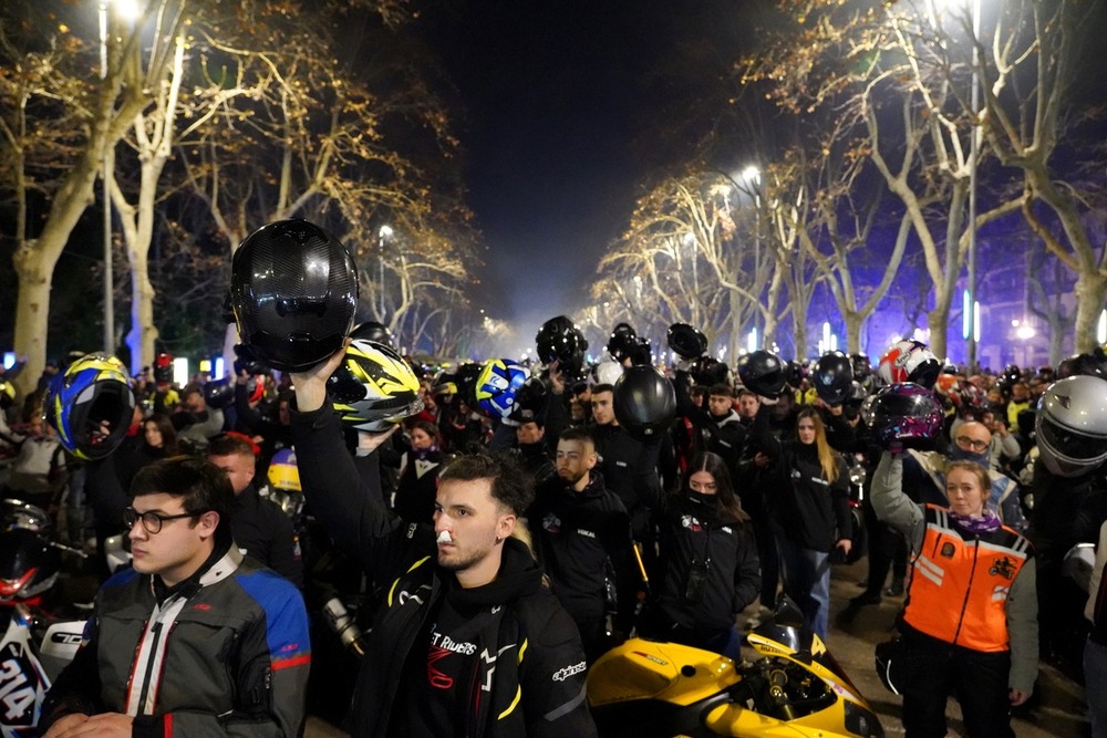 Desfile de antorchas. 