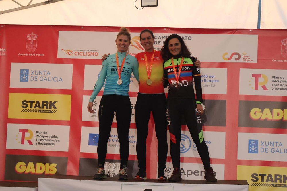 Felisa Ares, campeona de España máster 40B de ciclocross.