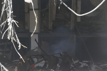 La explosión pudo originarse en la casa de la mujer fallecida