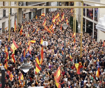 Unas 25.000 personas se unen en Valladolid contra la amnistía