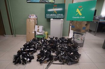 La Guardia Civil destruye 1.319 armas para chatarra