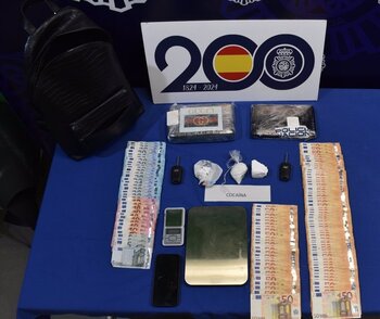 Detenido un varón con una mochila llena de cocaína