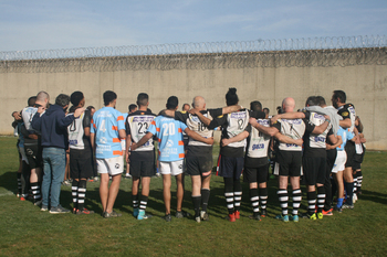 La cárcel de Valladolid, escenario de un partido de rugby