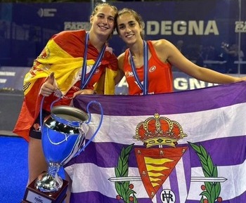 Dos vallisoletanas, campeonas de Europa absolutas de pádel