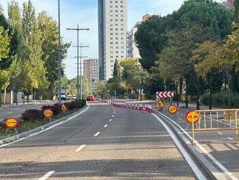 Cortan un carril de la avenida de Salamanca desde este lunes