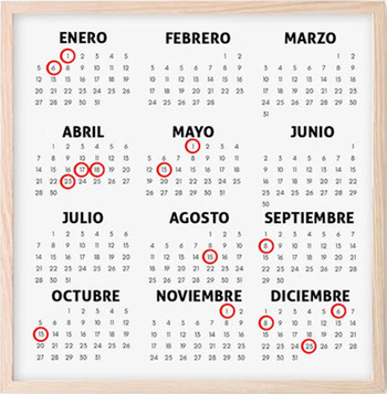 El calendario de 2025 trae cinco ‘macropuentes’ de cuatro días