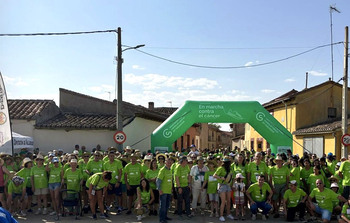 Éxito de la marcha contra el cáncer de Barcial de la Loma