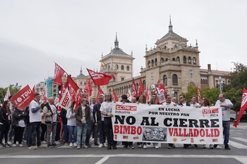 Valladolid se manifiesta contra el cierre de Bimbo