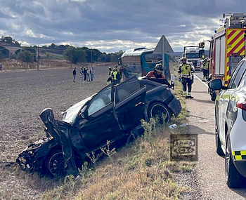 Un fallecido en un accidente múltiple en la N-122