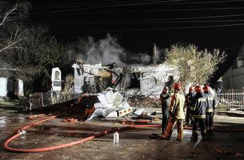 Ucrania sufre un ataque masivo de 11 horas en Nochevieja