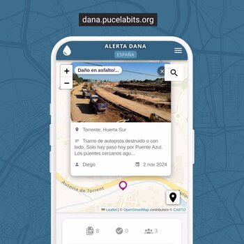 Una 'app' vallisoletana para reportar daños de la DANA