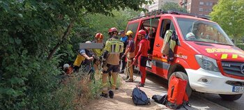 Rescatan a un indigente que se había caído al Pisuerga