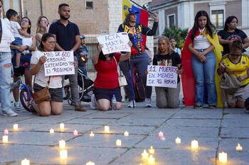 Protestas en Valladolid tras las elecciones en Venezuela