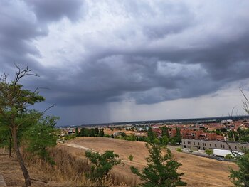 Once incidentes por las tormentas en Valladolid