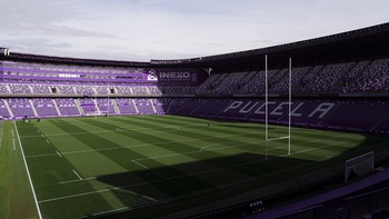 Zorrilla ya luce como un campo de rugby