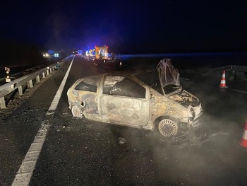 Un muerto y dos heridos en un accidente múltiple en la A-62