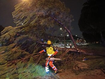 Daños en Portillo, Santovenia y La Cistérniga por la lluvia