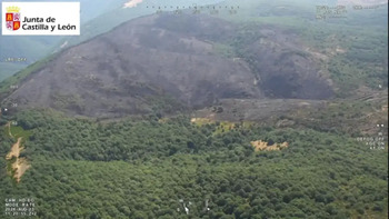 El incendio de Monterrubio quema un centenar de hectáreas